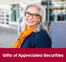 A business woman. Gifts of Appreciated Securities Rollover